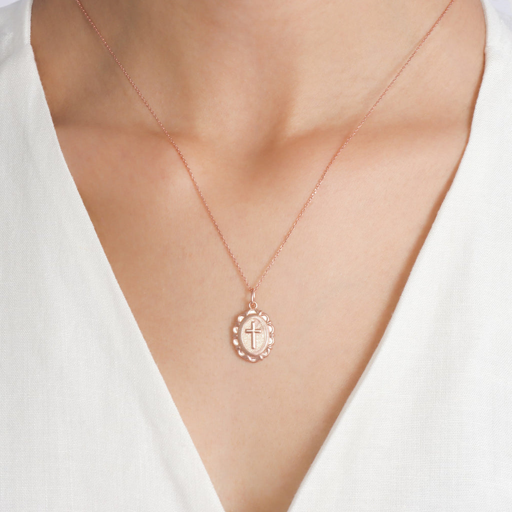 The Julia Cross Medallion Pendant