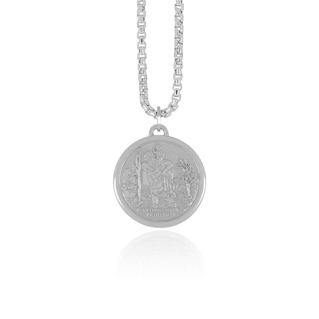 Saint Christopher Medal Pendant | Large