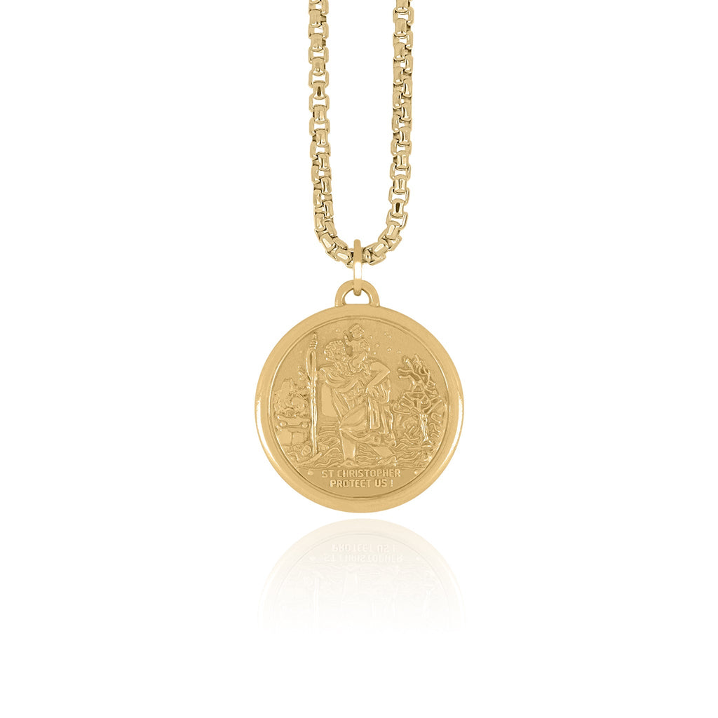 Saint Christopher Medal Pendant | Large