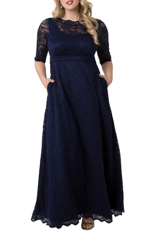 Leona Lace Gown - Plus