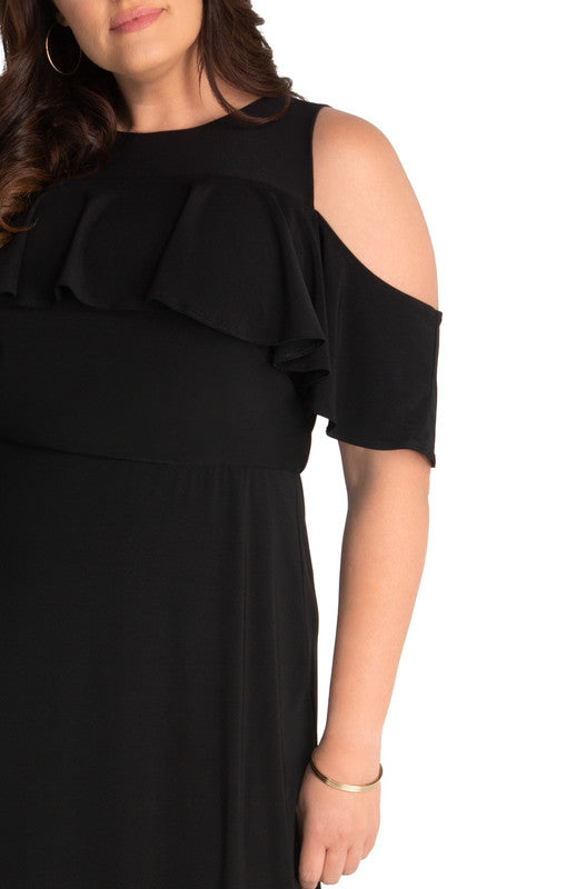 Piper Cold Shoulder Maxi Dress - Plus