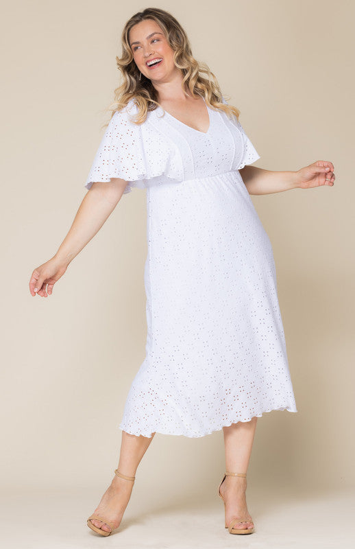 Lucy Eyelet Maxi Dress - Plus