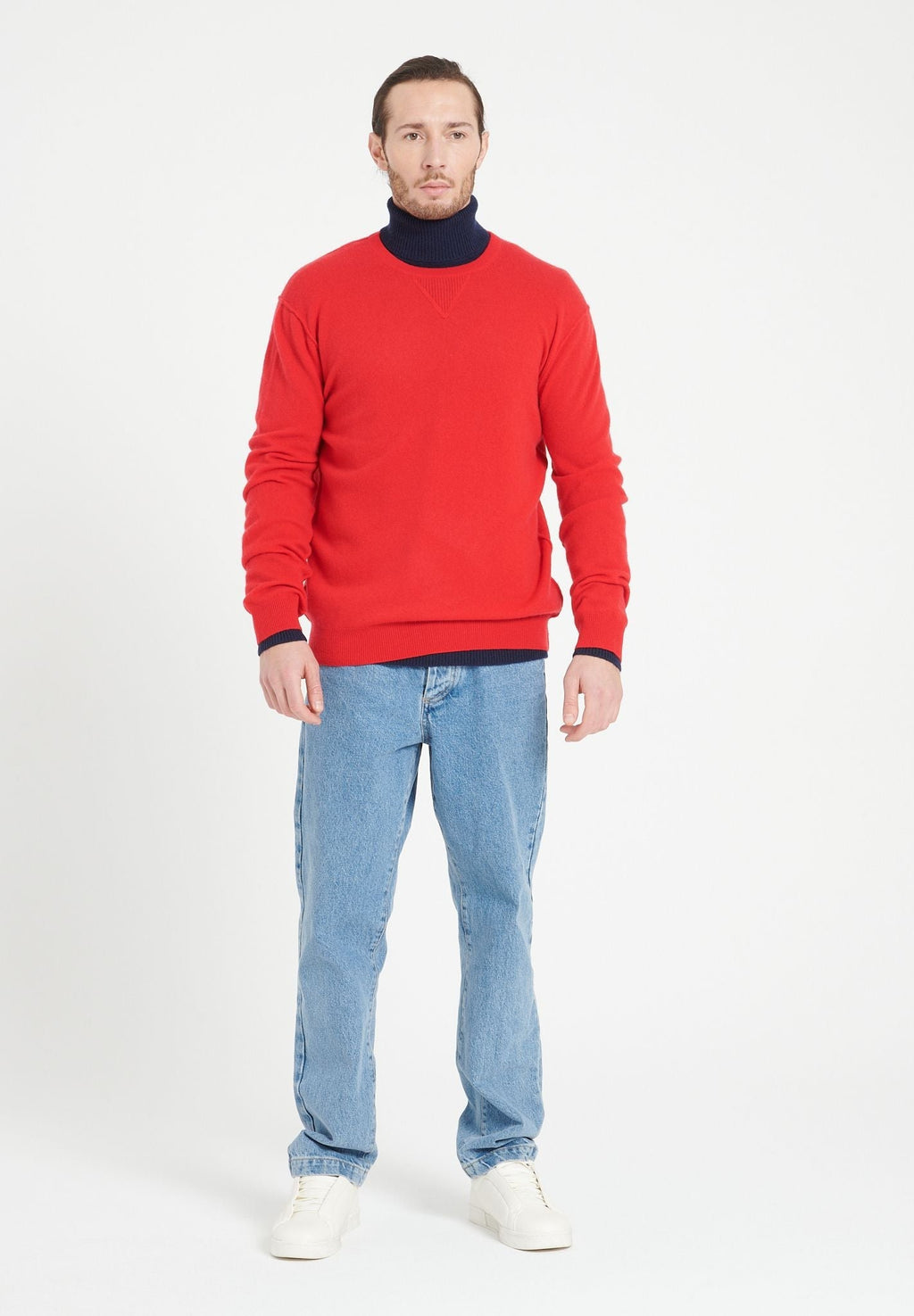 LUKE 12 Cashmere round-neck sweater red