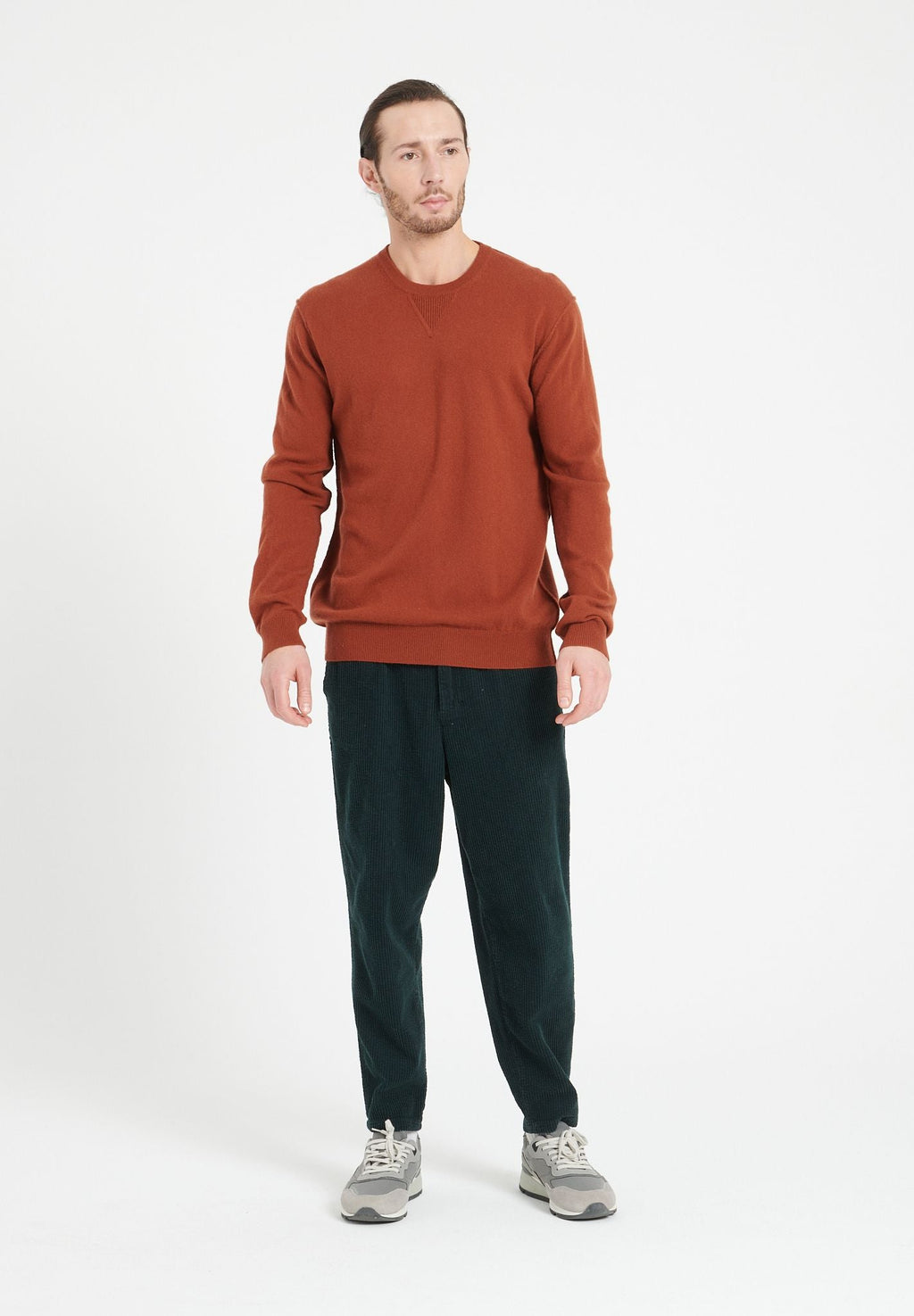 LUKE 12 Cashmere round-neck sweater terracotta