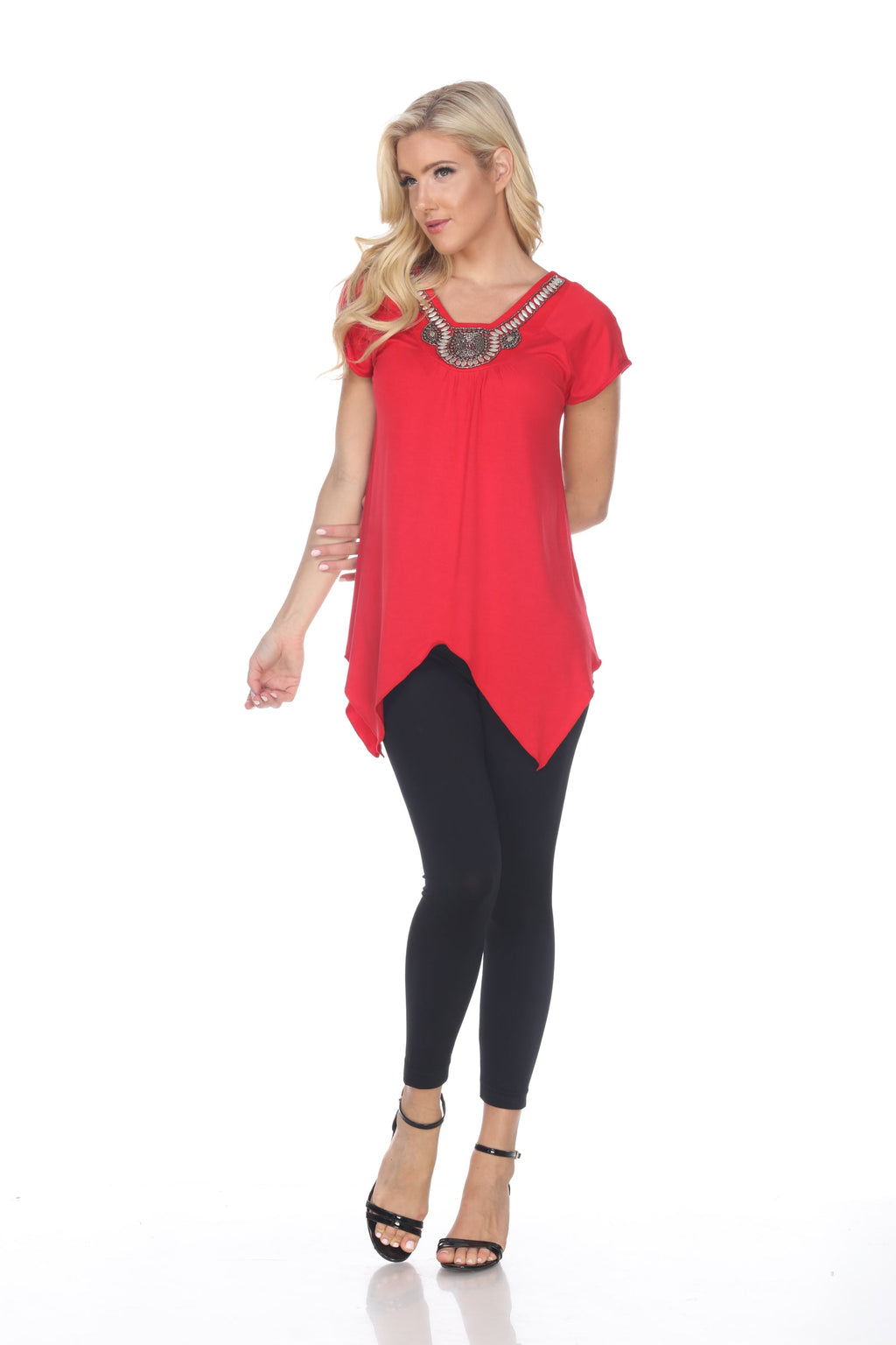 White Mark Women's Fenella Tunic Top (6 Colors Available)