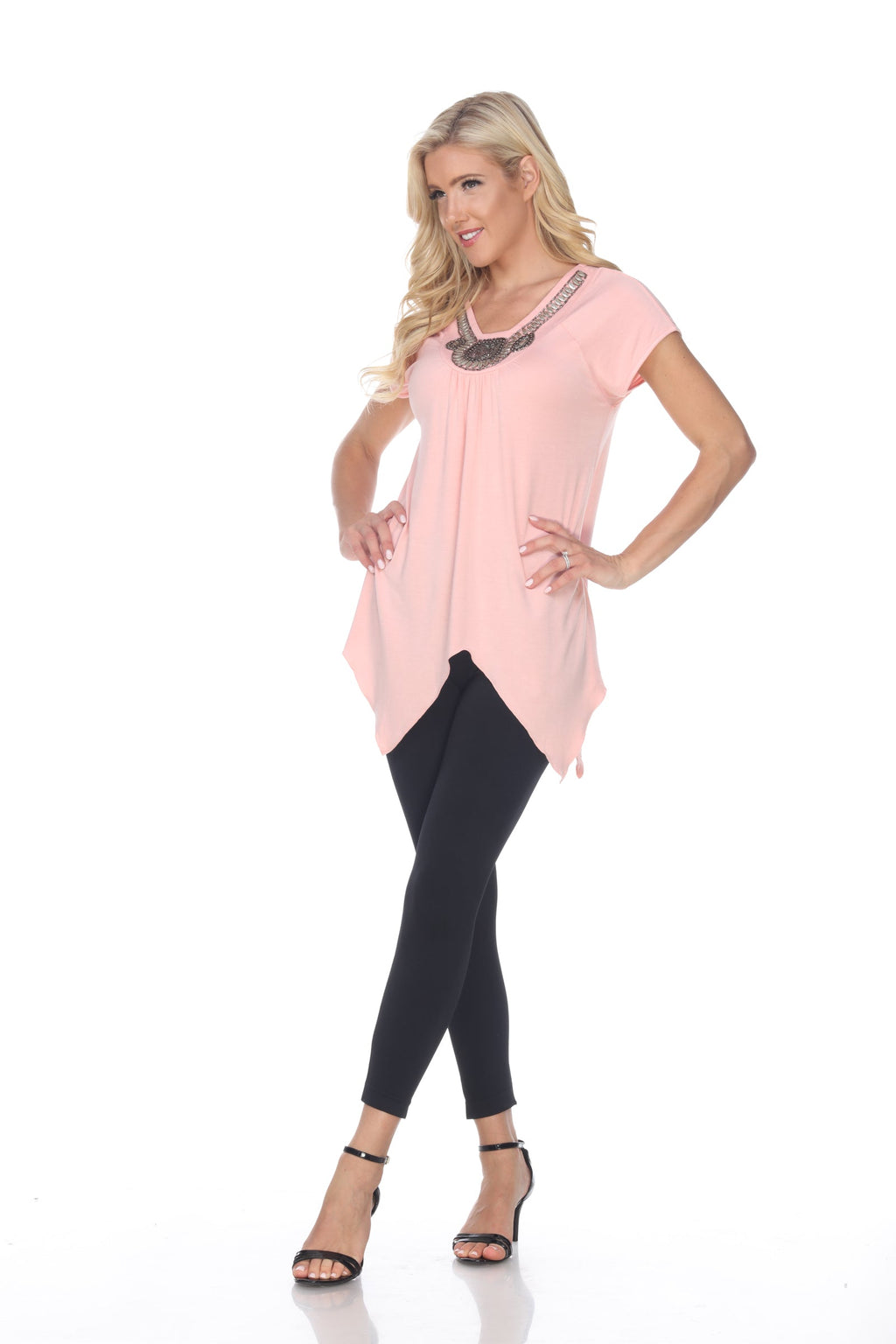 White Mark Women's Fenella Tunic Top (6 Colors Available)