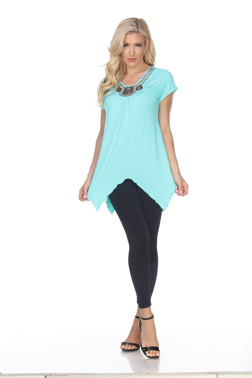 White Mark Women's Fenella Tunic Top (6 Colors Available)