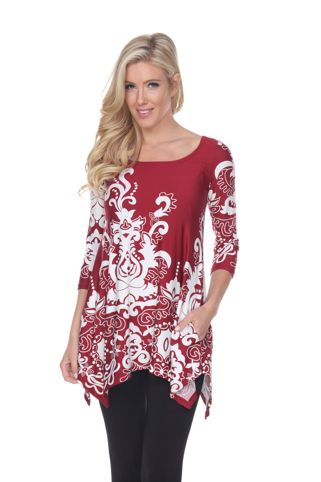 White Mark Women's Yanette Tunic Top (6 Colors Available)