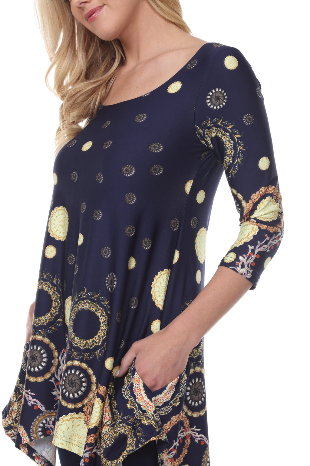 White Mark Women's Erie Tunic Top (6 Colors Available)