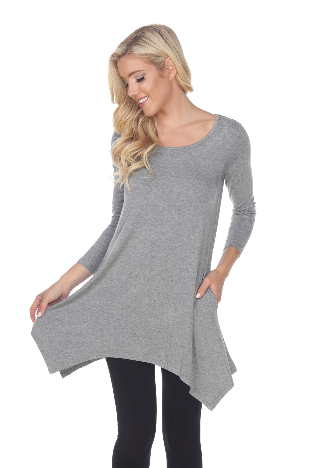 White Mark Women's Makayla Tunic Top (7 Colors Available)