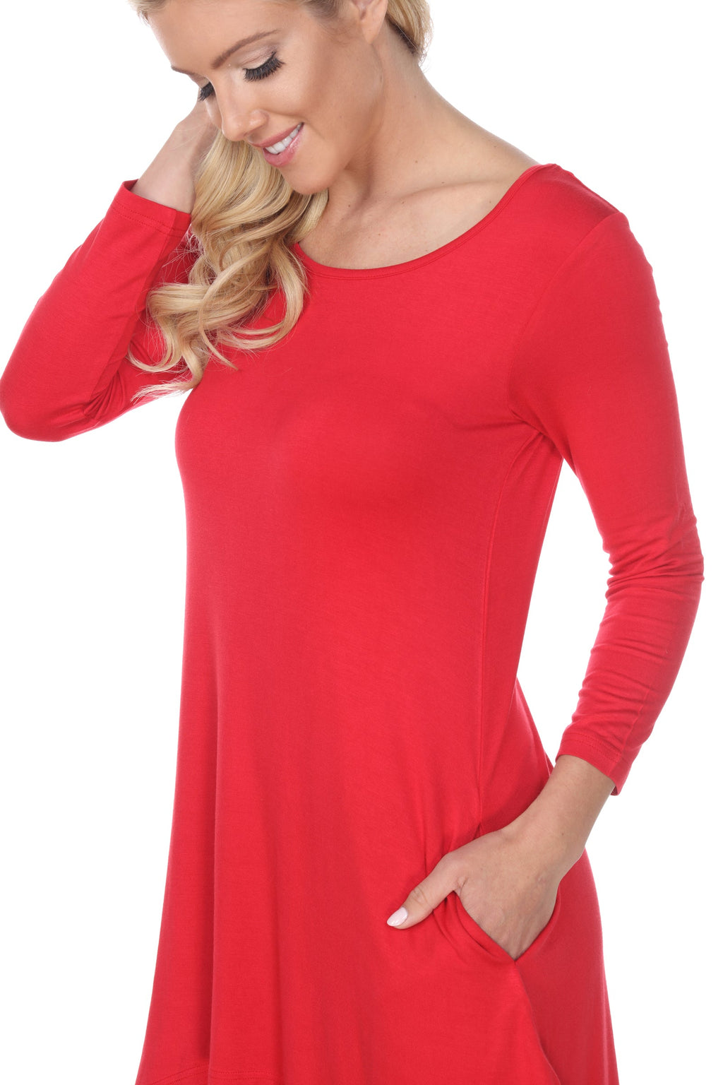 White Mark Women's Makayla Tunic Top (7 Colors Available)