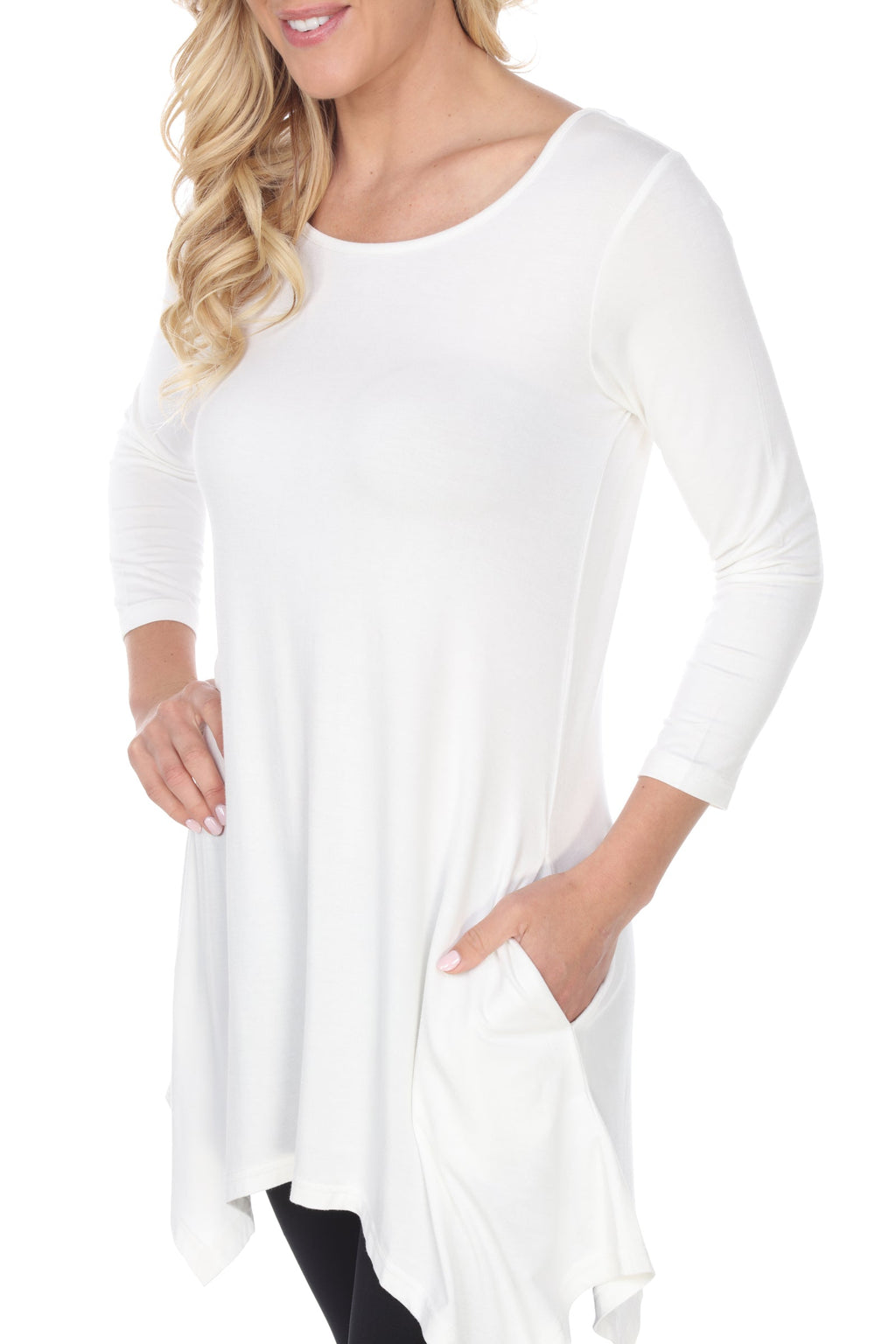 White Mark Women's Makayla Tunic Top (7 Colors Available)