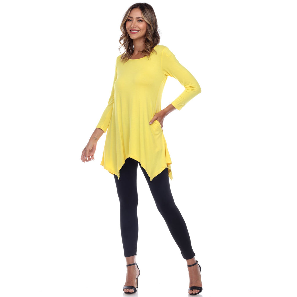 White Mark Women's Makayla Tunic Top (7 Colors Available)