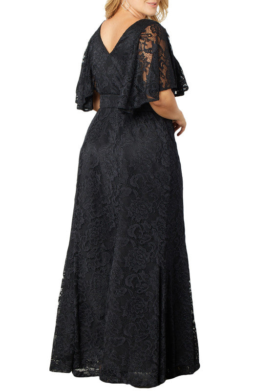 Duchess Lace Evening Gown - Plus