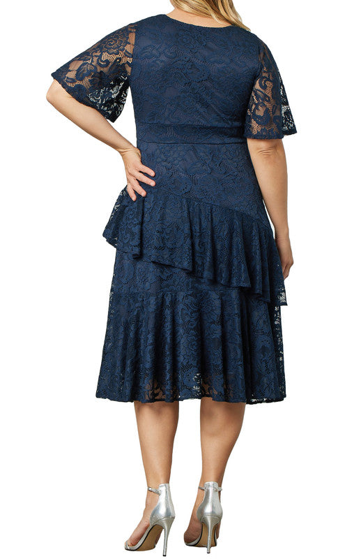 Lace Affair Cocktail Dress - Plus