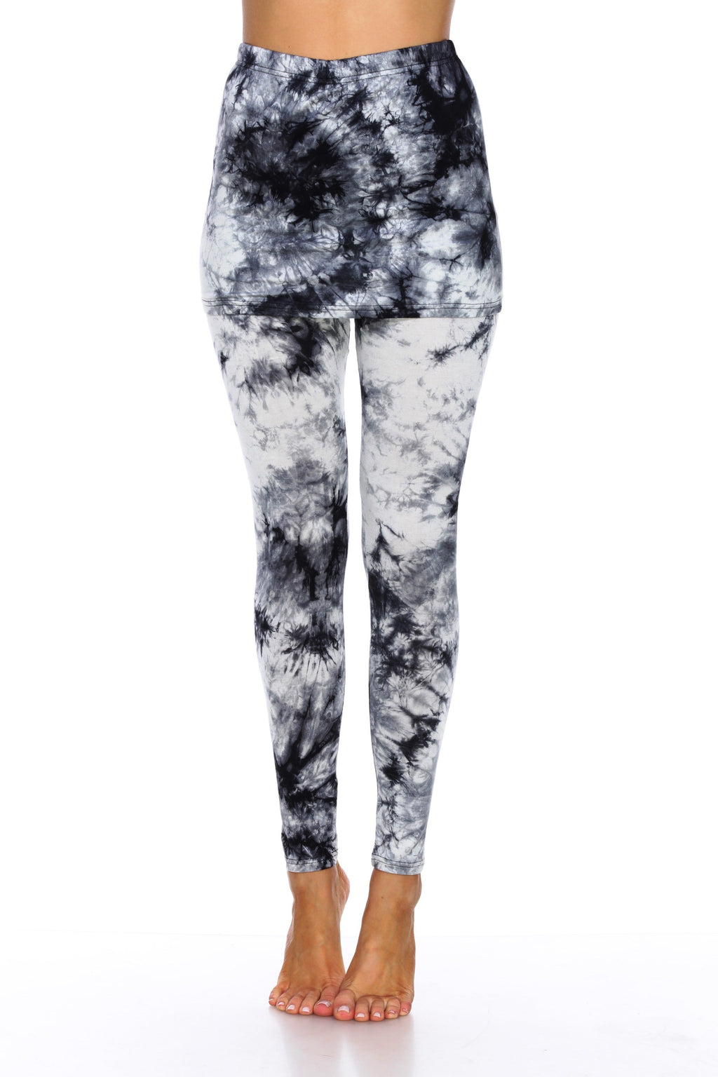 Tie Dye Skirted Leggings (6 Colors Available)