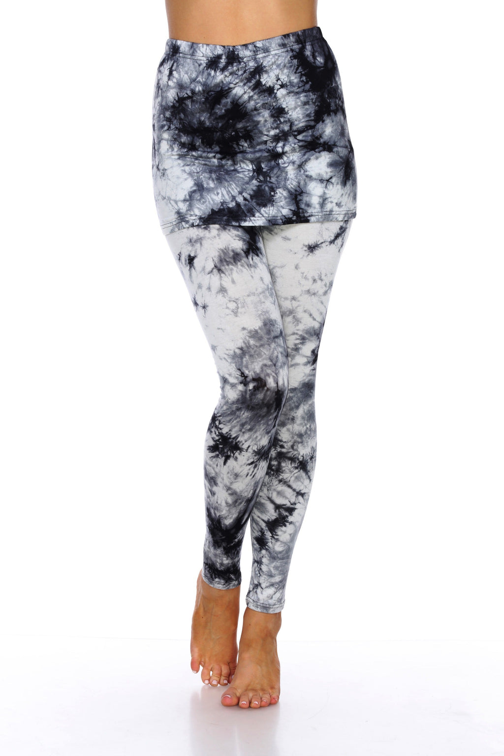 Tie Dye Skirted Leggings (6 Colors Available)