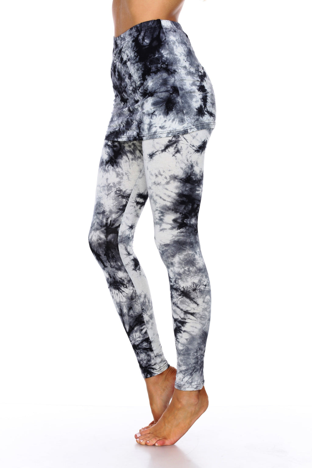 Tie Dye Skirted Leggings (6 Colors Available)