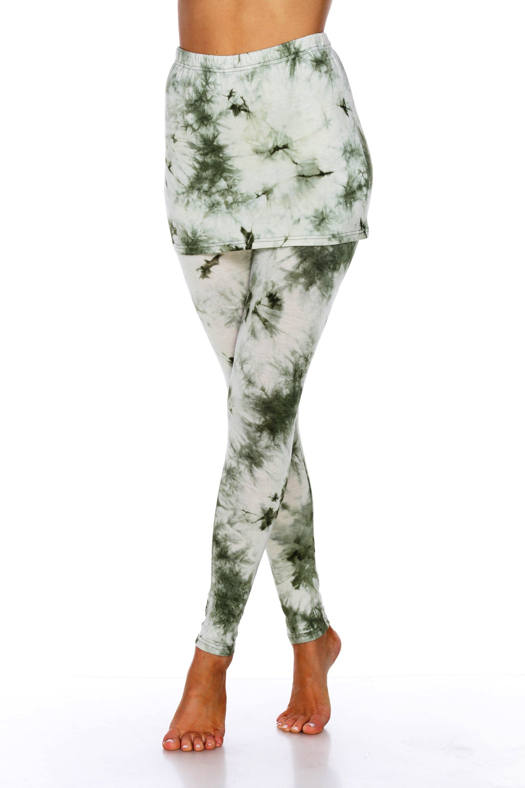 Tie Dye Skirted Leggings (6 Colors Available)