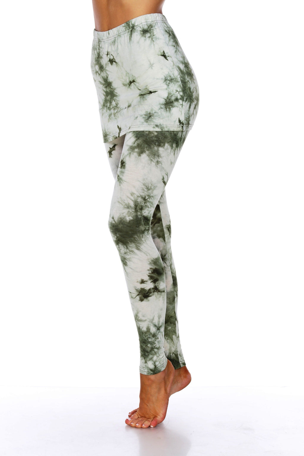 Tie Dye Skirted Leggings (6 Colors Available)