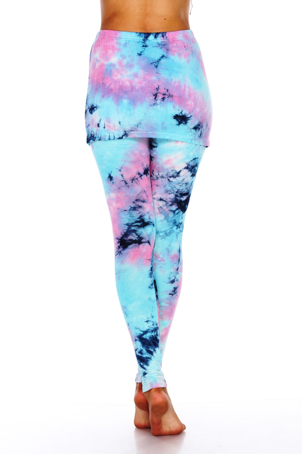 Tie Dye Skirted Leggings (6 Colors Available)