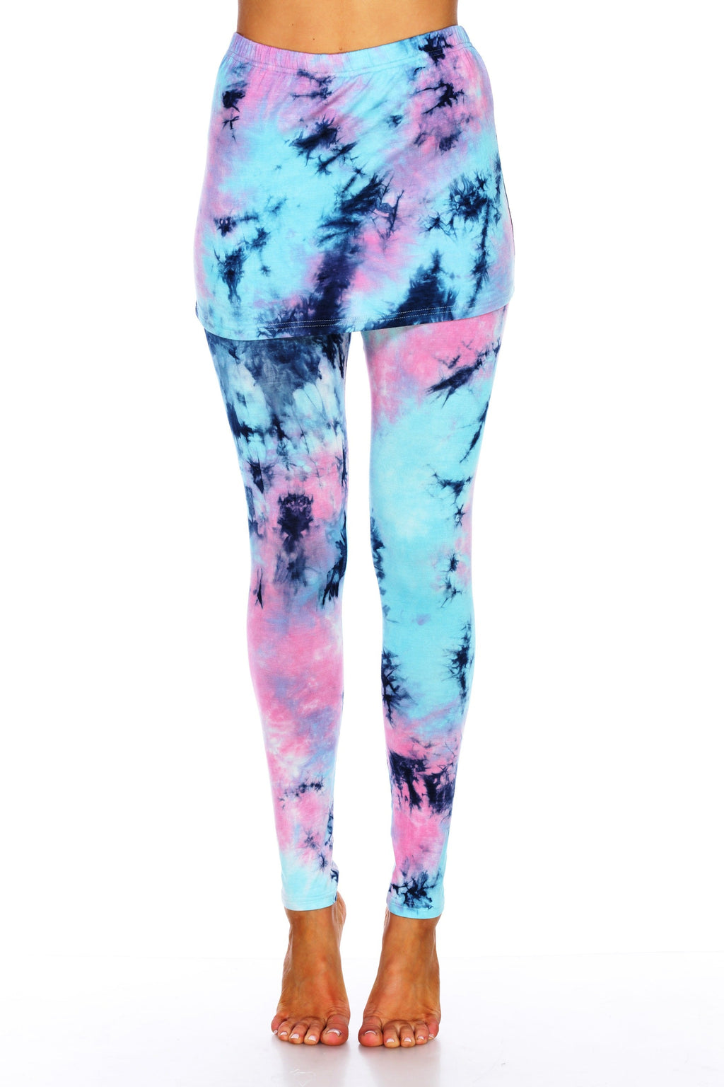 Tie Dye Skirted Leggings (6 Colors Available)