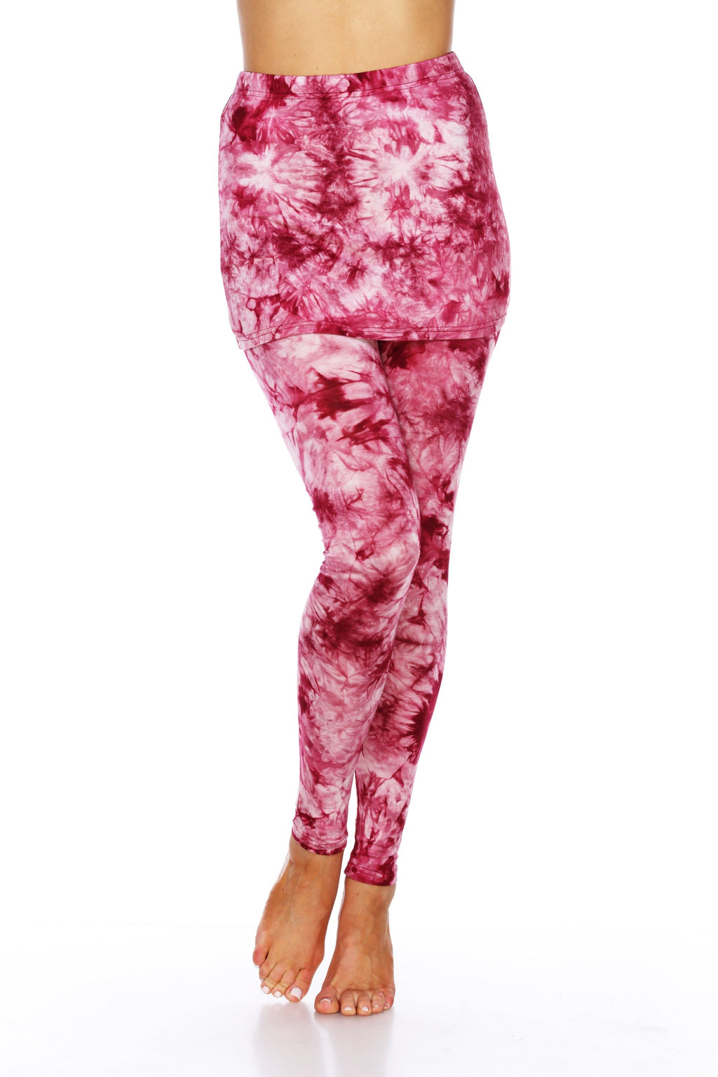 Tie Dye Skirted Leggings (6 Colors Available)