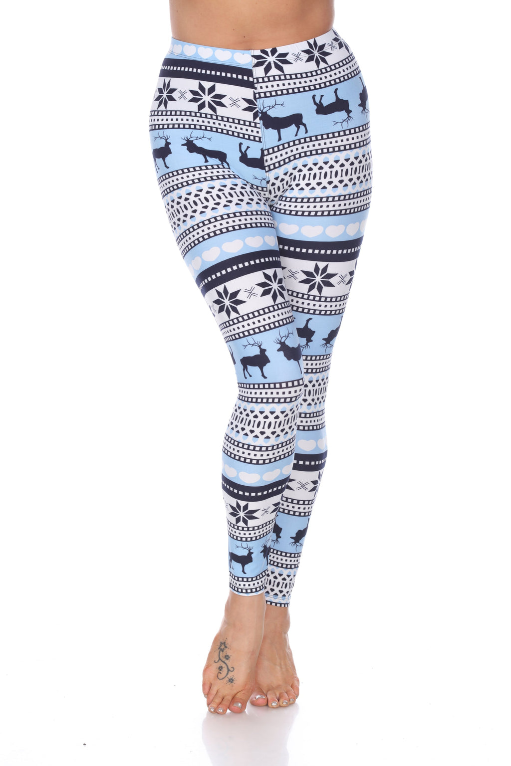 Women's Mid Rise Fits Most Printed Leggings (3 Colors Available)