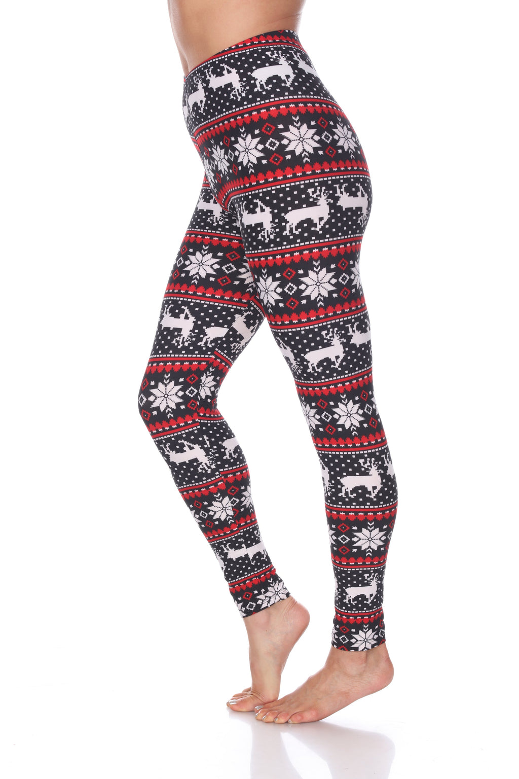 Women's Mid Rise Fits Most Printed Leggings (3 Colors Available)