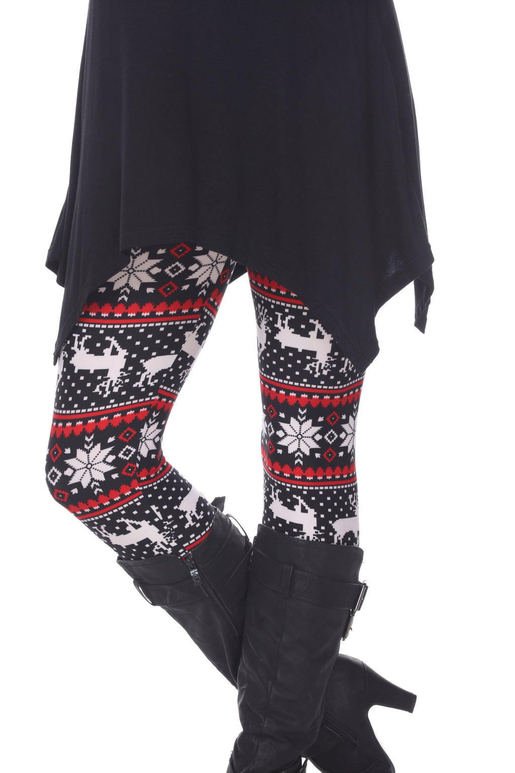 Women's Mid Rise Fits Most Printed Leggings (3 Colors Available)