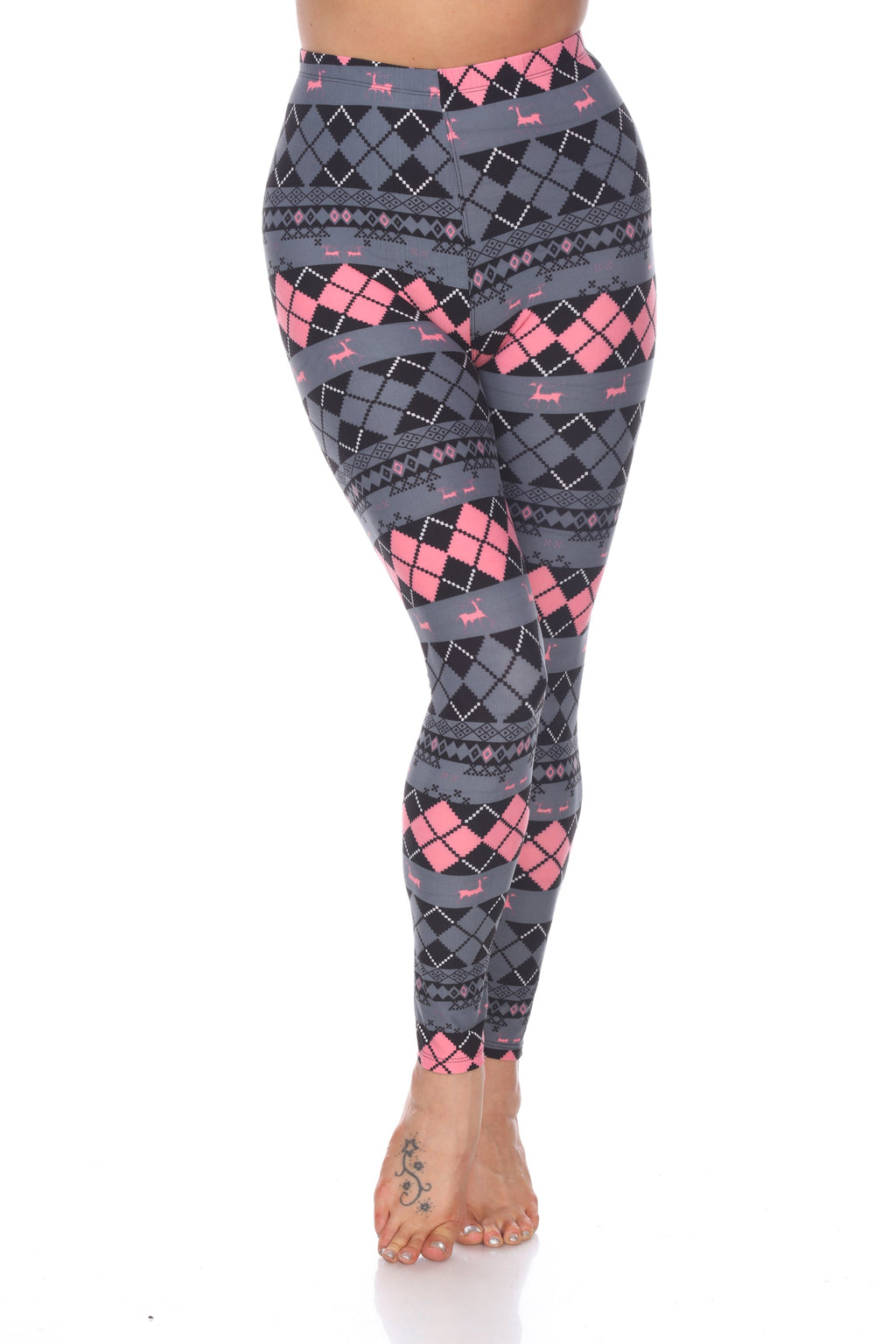 Mid Rise Pack of 3 Leggings (3 Color Asst Available)