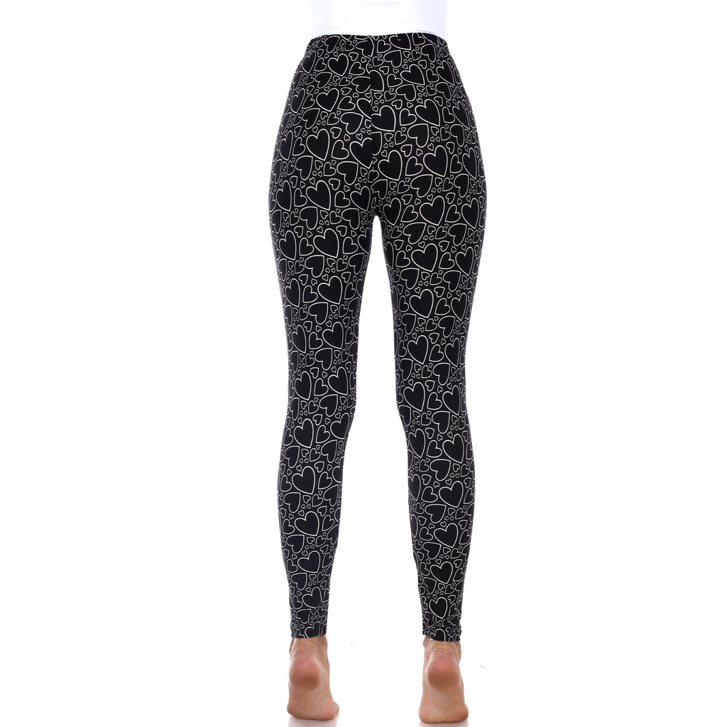 Super Soft Heart Printed Leggings (3 Colors Available)