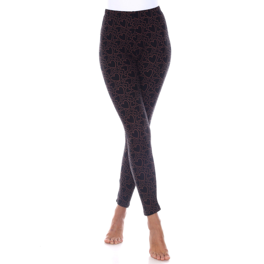 Super Soft Heart Printed Leggings (3 Colors Available)