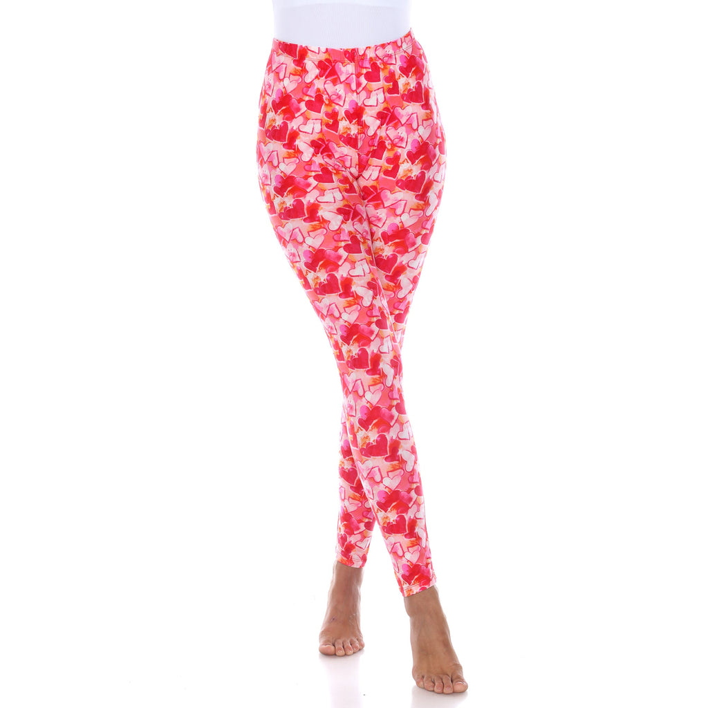 Super Soft Heart Printed Leggings (3 Colors Available)