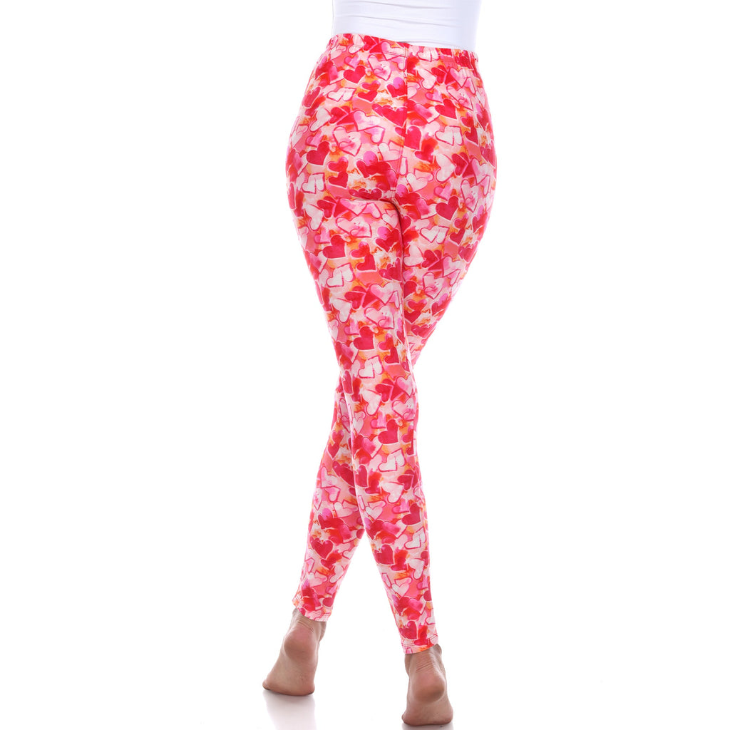 Super Soft Heart Printed Leggings (3 Colors Available)