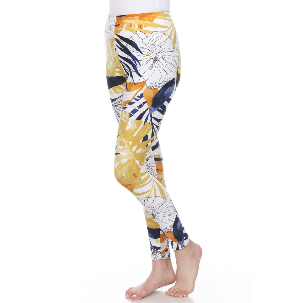 Super Soft Tropical Printed Leggings (4 Colors Available)