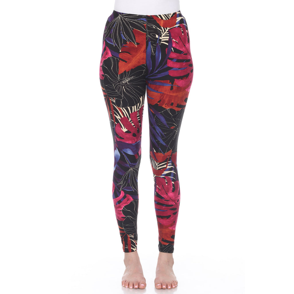 Super Soft Tropical Printed Leggings (4 Colors Available)