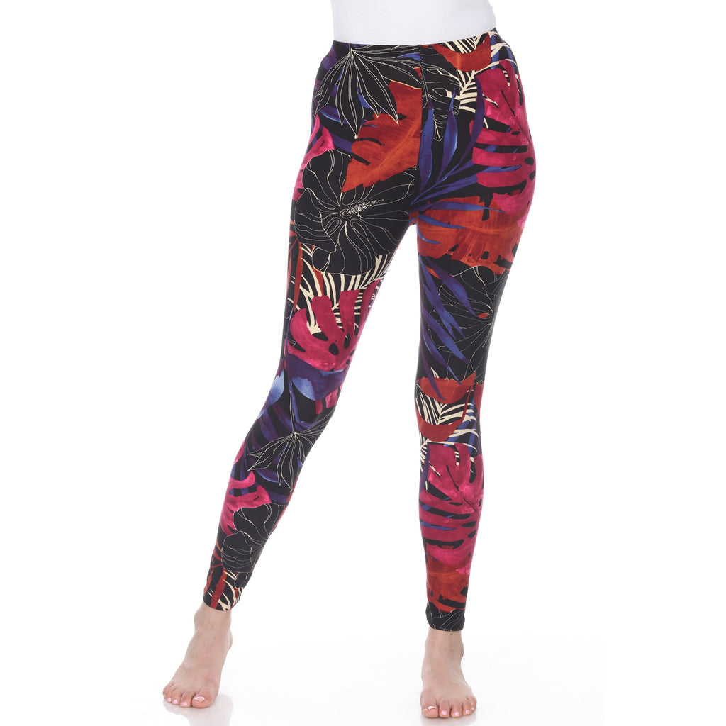 Super Soft Tropical Printed Leggings (4 Colors Available)