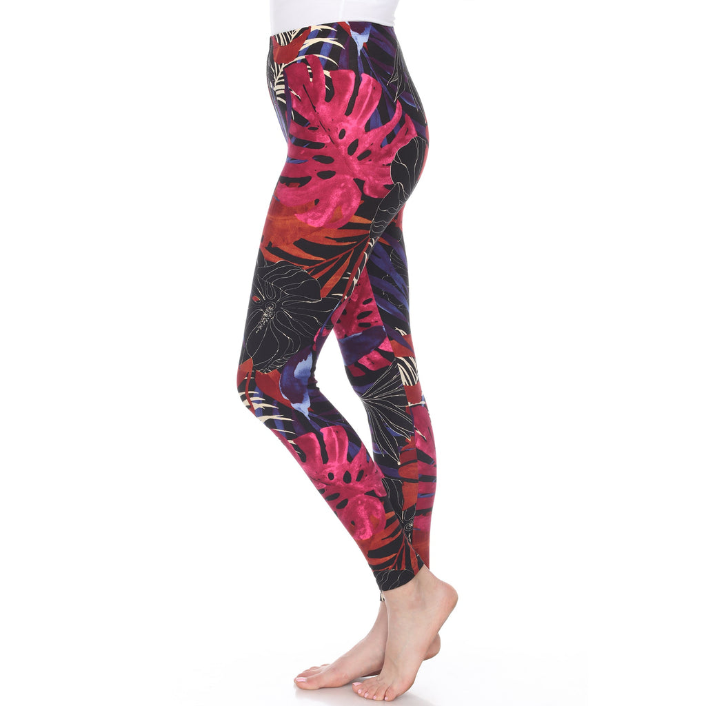 Super Soft Tropical Printed Leggings (4 Colors Available)