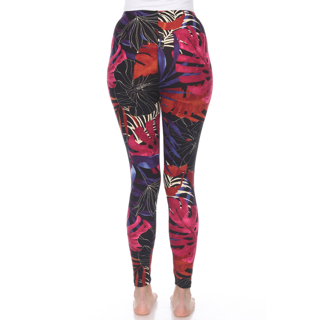 Super Soft Tropical Printed Leggings (4 Colors Available)