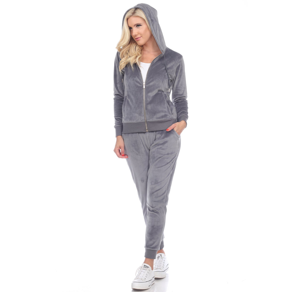 Women's 2 Piece Velour Tracksuit Set- 13 Colors Available