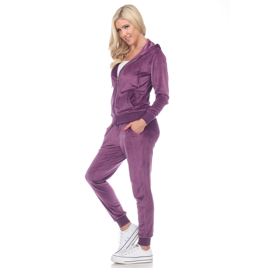 Women's 2 Piece Velour Tracksuit Set- 13 Colors Available