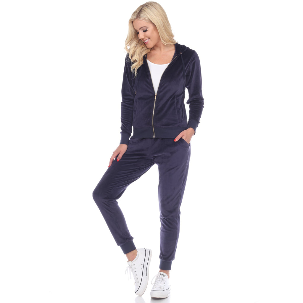 Women's 2 Piece Velour Tracksuit Set- 13 Colors Available