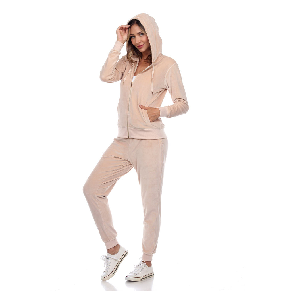 Women's 2 Piece Velour Tracksuit Set- 13 Colors Available