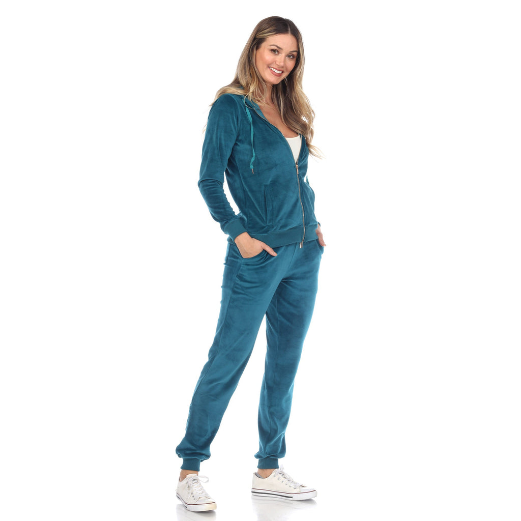 Women's 2 Piece Velour Tracksuit Set- 13 Colors Available