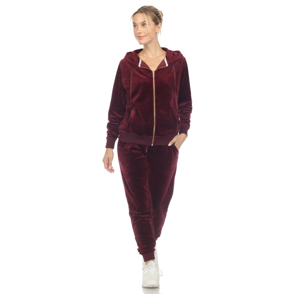 Women's 2 Piece Velour Tracksuit Set- 13 Colors Available