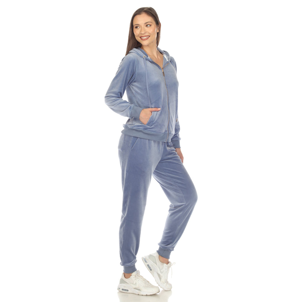 Women's 2 Piece Velour Tracksuit Set- 13 Colors Available