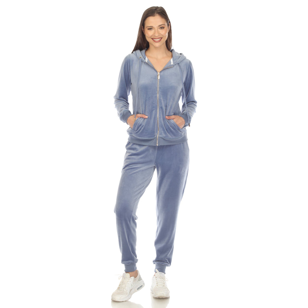 Women's 2 Piece Velour Tracksuit Set- 13 Colors Available