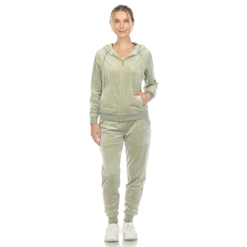 Women's 2 Piece Velour Tracksuit Set- 13 Colors Available