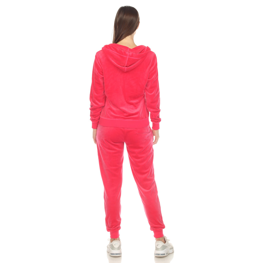 Women's 2 Piece Velour Tracksuit Set- 13 Colors Available